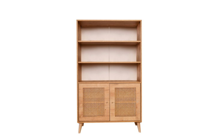 Hanah Home Hazeran Estantería de Madera de Carpe en Roble